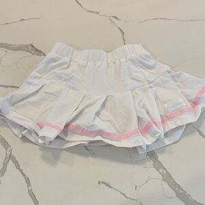 Adorable White and Pink Kids Skort